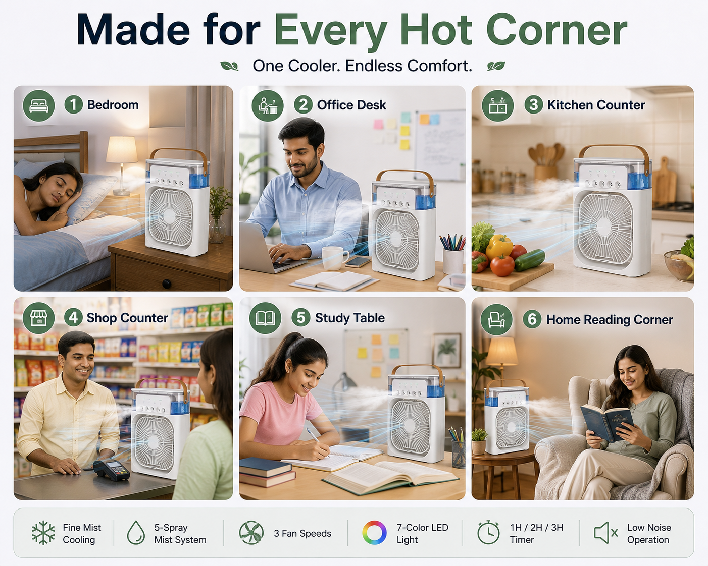 The Tiny Fan Mist™ — Portable Mist Cooling Fan