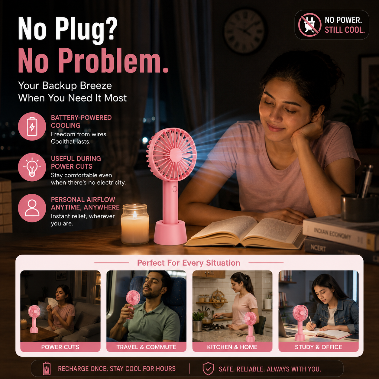 The Tiny Fan Go™ — Small Fan. Big Relief.