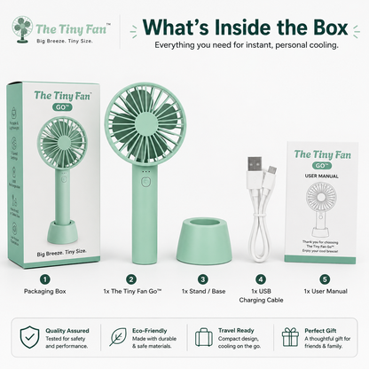 The Tiny Fan Go™ — Small Fan. Big Relief.