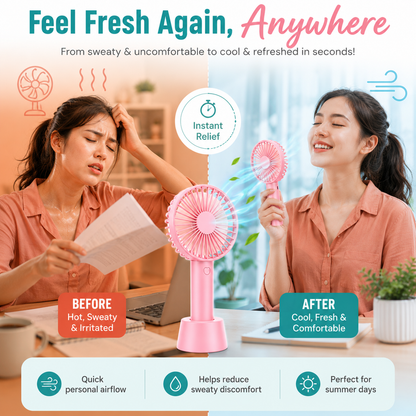 The Tiny Fan Go™ — Small Fan. Big Relief.