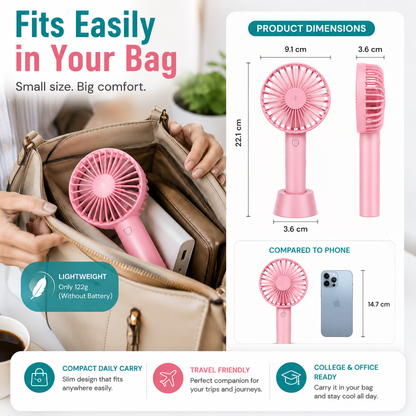 The Tiny Fan Go™ — Small Fan. Big Relief.