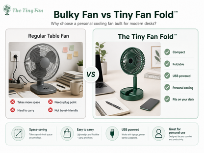 The Tiny Fan Fold™ — Foldable Portable Cooling Fan