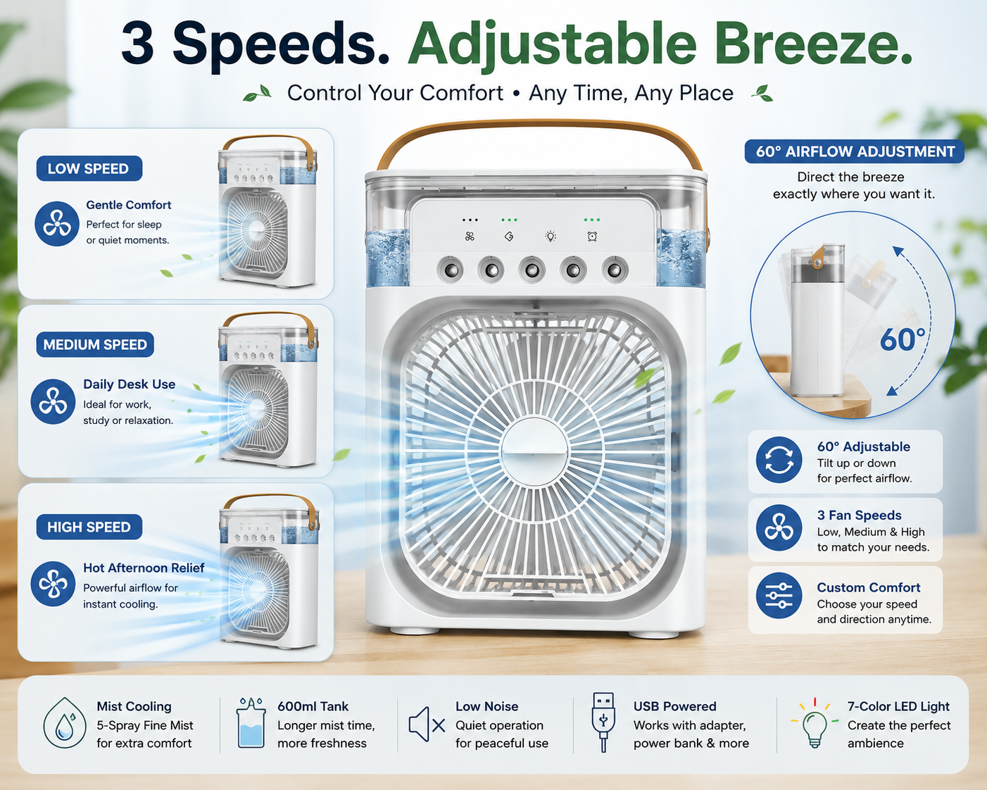 The Tiny Fan Mist™ — Portable Mist Cooling Fan